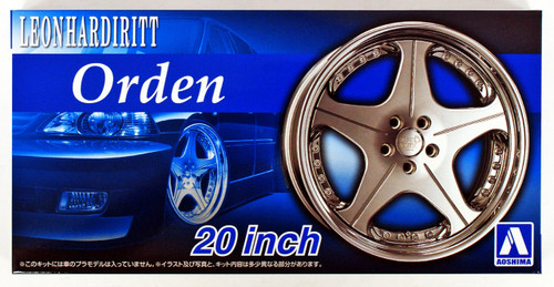 Aoshima 54642 Tuned Parts 73 1/24 Leonhardritt Orden 20 inch Tire & Wheel Set