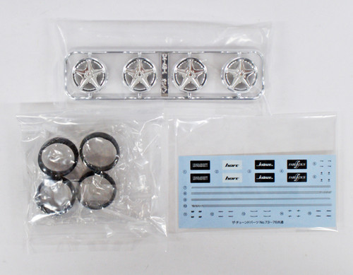 Aoshima 54642 Tuned Parts 73 1/24 Leonhardritt Orden 20 inch Tire & Wheel Set