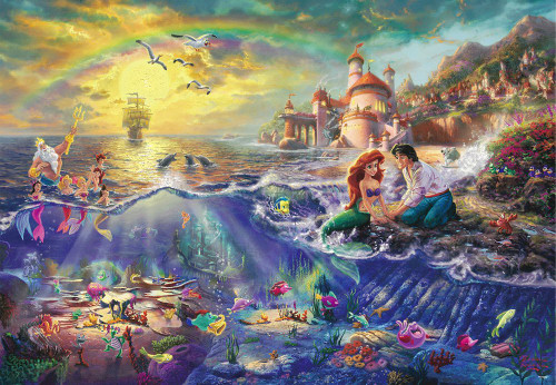 Tenyo Japan Jigsaw Puzzle D-1000-489 Disney The Little Mermaid (1000 Pieces)