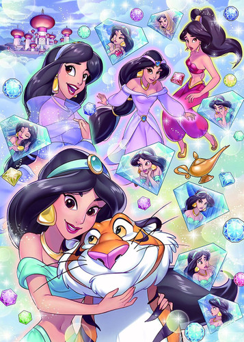 Tenyo Japan Jigsaw Puzzle D-500-479 Disney Aladdin Jasmine (500 Pieces)