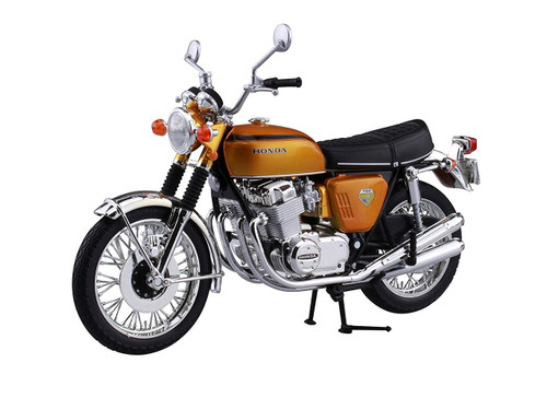 Aoshima Skynet 04309 Honda CB750FOUR (K0) Candy Gold 1/12 Scale Finished Model
