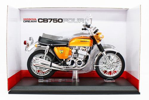 Aoshima Skynet 04309 Honda CB750FOUR (K0) Candy Gold 1/12 Scale Finished Model