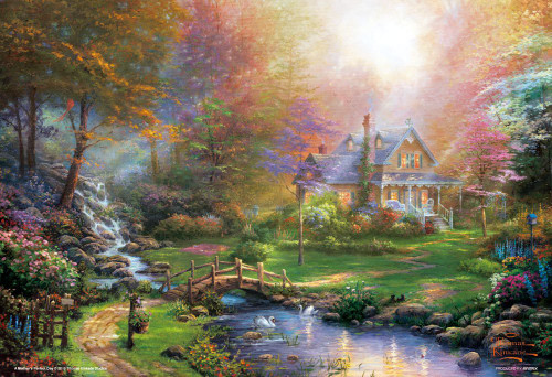 Beverly Jigsaw Puzzle 93-128 Thomas Kincade Mother's Perfect Day (300 Pieces)