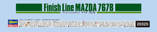 Hasegawa 20325 Finish Line Mazda 767B 1/24 scale kit