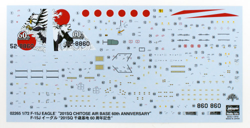 Hasegawa 02265 F-15J Eagle "201SQ Chitose Air Base 60th Anniversary" 1/72 scale kit