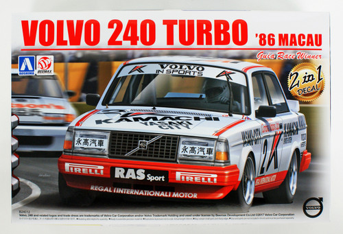 Aoshima 98257 Volvo 240 Turbo '86 Macau Guia Race Winner 1/24 scale kit