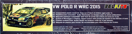 Aoshima (BELKitS) 03166 Volkswagen Polo R WRC 2015 1/24 Scale Kit