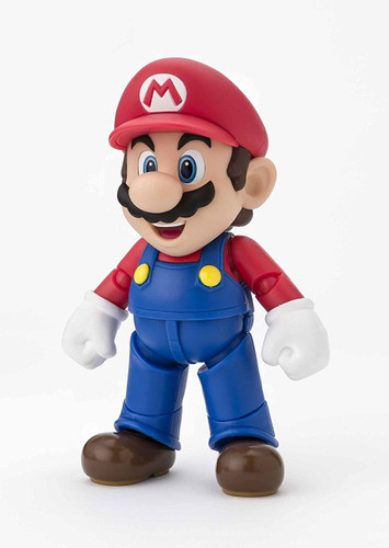 Bandai 221487 S.H. Figuarts Mario New Package Ver. Figure (Super Mario Bros.)