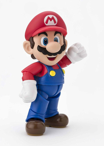 Bandai 221487 S.H. Figuarts Mario New Package Ver. Figure (Super Mario Bros.)