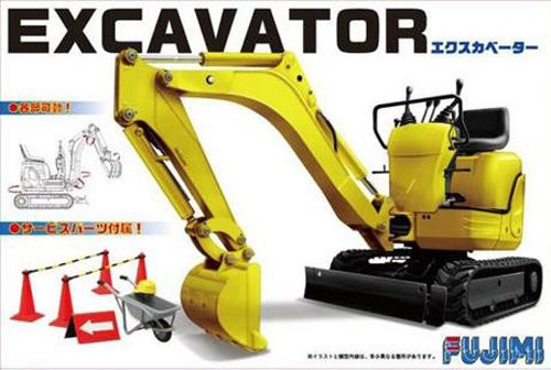 Fujimi GT24 116068 Garage & Tool Series Mini Excavator 1/32 Scale Kit