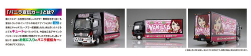 Aoshima 55212 SP High Income Job Recruitment Information Vanilla Advertising Car 1/32 scale kit