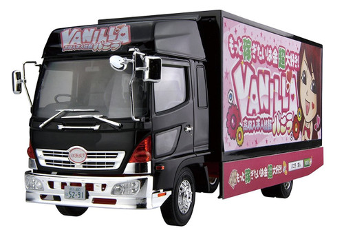 Aoshima 55212 SP High Income Job Recruitment Information Vanilla Advertising Car 1/32 scale kit