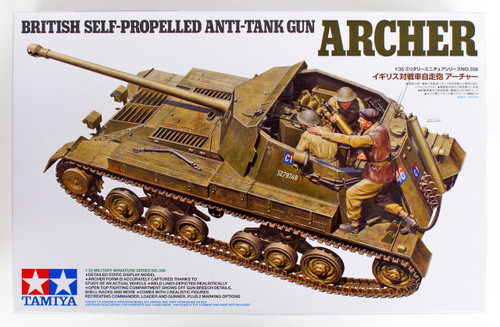 Tamiya 35356 British Self Propelled Anti Tank Gun Archer 1/35 Scale Kit