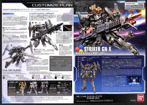 Bandai HG Build Fighters 065 Striker GN-X 1/144 Scale Kit