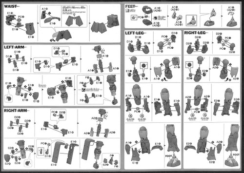 Bandai Gundam The Origin 020 Act Zaku (Kycilia's Forces) 1/144 Scale Kit