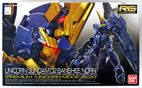 Bandai RG-27 Unicorn Gundam 02 Banshee Norn (Premium Unicorn Mode Box) 1/144 Scale Kit 258889