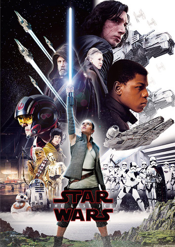 Tenyo Japan Jigsaw Puzzle W-108-668 Star Wars The Last Jedi (108 Pieces)