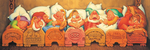 Tenyo Japan Jigsaw Puzzle DG-456-735 Disney Seven Dwarfs (456 Small Pieces)