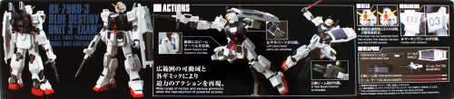 Bandai HGUC 209 Gundam BLUE DESTINY UNIT 3 EXAM 1/144 Scale Kit