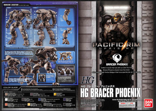 Bandai HG 244981 Pacific Rim Bracer Phoenix Plastic Model Kit