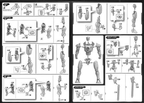 Bandai HG 257707 Pacific Rim Gypsy Avenger DX Set Plastic Model Kit