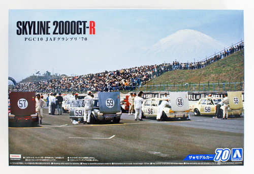 Aoshima 55236 Model Car 70 Nissan PGC Skyline 2000GT-R JAF GP 1970 1/24 scale kit
