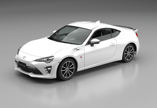 Aoshima 54185 Toyota 86 Crystal White Pearl 1/32 pre-painted kit