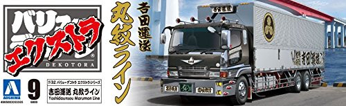 Aoshima 55595 Japanese Decoration Truck Extra Yoshida Unso Marumon Line 1/32 scale kit