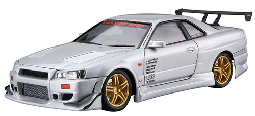 Aoshima 55427 C-WEST BNR34 Skyline GT-R 2002 1/24 scale kit