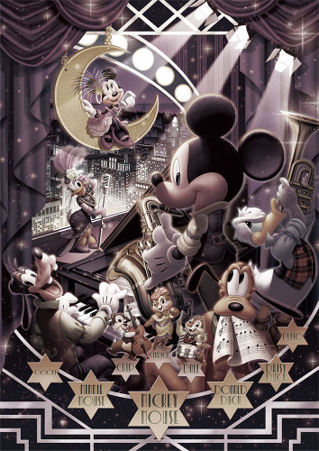 Tenyo Japan Jigsaw Puzzle D-108-811 Disney Mickey's Swinging Night (108 Pieces)