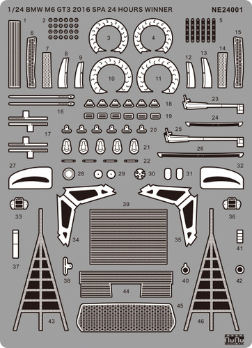 Platz NE24001 1/24 BMW M6 GT3 2016 Spa 24 Hours Winner Detail Up Parts
