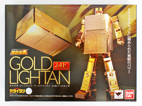 Bandai 239406 Soul of Chogokin GX-32R Gold Lightan 24 Gold Plating Figure