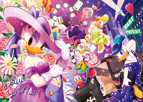 Tenyo Japan Jigsaw Puzzle D-500-477 Disney Daisy Duck Sparkling (500 Pieces)