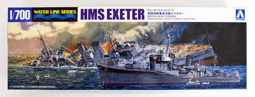 Aoshima Waterline 52709 British Heavy cruiser Exeter Battle of SURABAYA 1/700 scale kit