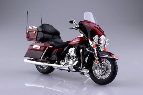 Aoshima Skynet 04446 Harley-Davidson 2013 FLHTK Electra Glide Ultra Limited Red 1/12 Scale Finished Model