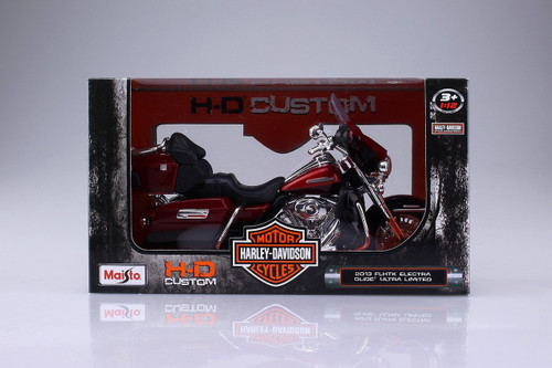 Aoshima Skynet 04446 Harley-Davidson 2013 FLHTK Electra Glide Ultra Limited Red 1/12 Scale Finished Model