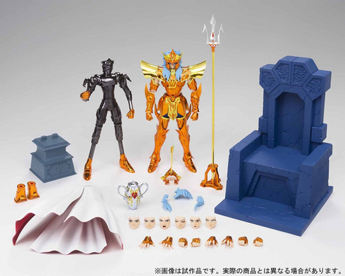 Bandai 238980 Saint Seiya Myth Cloth EX Sea Emperor Poseidon Imperial Throne Set Figure
