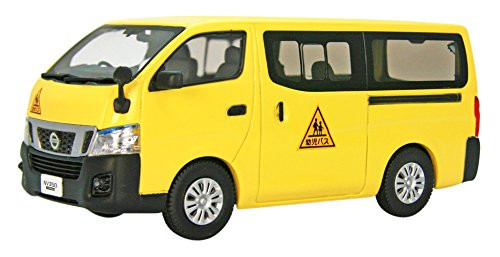 Ebbro 45597 Nissan NV350 Caravan School Bus 2012 Yellow 1/43 Scale
