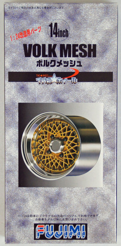 Fujimi TW46 Volk Mesh 14 inch Wheel & Tire Set 1/24 Scale Kit