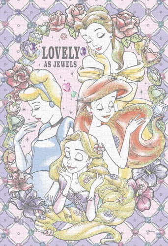 Epoch Jigsaw Puzzle Decoration 73-001 Disney Princess Lovely as Jewels (300 Pieces)