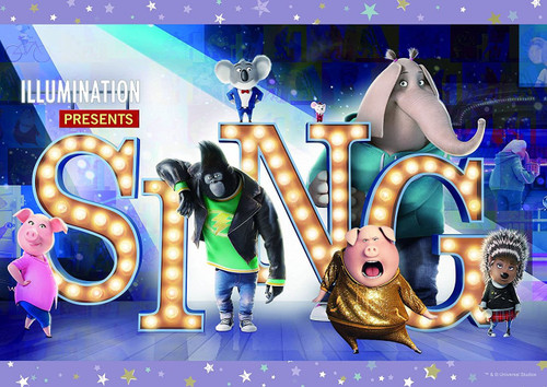 Epoch Jigsaw Puzzle 03-038 Universal Studios Sing Moon Theater (108 Pieces)