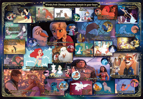 Tenyo Japan Jigsaw Puzzle D-1000-476 Disney Words That Stay in Our Heart (1000 Pieces)