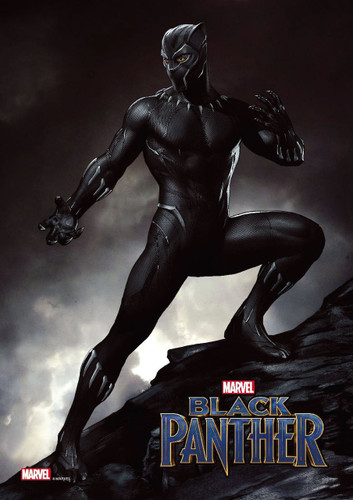 Tenyo Japan Jigsaw Puzzle R-108-622 Marvel Black Panther (108 Pieces)