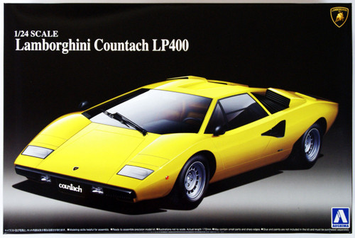 Aoshima 46708 Lamborghini Countach LP400 1/24 Scale Kit