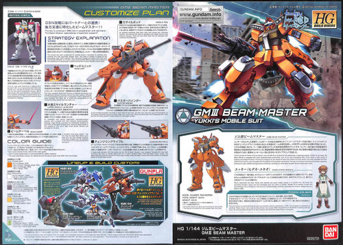 Bandai HG Gundam Build Divers 002 GM III Beam Master 1/144 Scale Kit