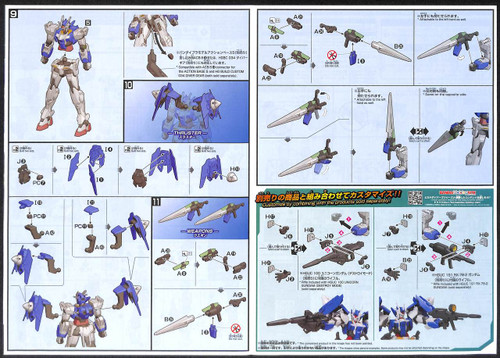 Bandai HG Gundam Build Divers 000 Gundam OO Diver 1/144 Scale Kit