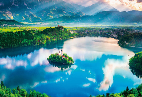 Beverly Jigsaw Puzzle M81-875 Small Church Lake Bled Slovenia (1000 S-Pieces)