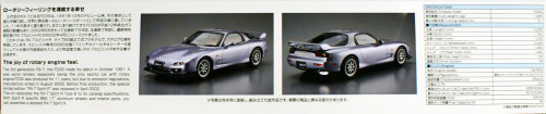 Aoshima 55861 The Model Car 77 Mazda FD3S RX-7 Spirit R Type B 2002 1/24 scale kit