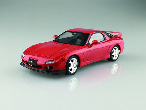 Aoshima 54970 Mazda FD3S RX-7 1999 Vintage Red 1/24 Scale Pre-Painted Model Kit