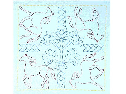 Tulip KSW-015 SASHIKO WORLD Embroidery Kit Russia Galloping Horses